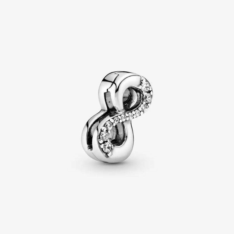 925 Silver Infinity Clip Charm for Reflexions Bracelet