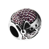 925 Silver Jolly Santa Charm Beads for Jewelry Making Fits Bracelets