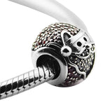 925 Silver Jolly Santa Charm Beads for Jewelry Making Fits Bracelets