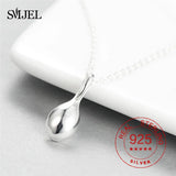925 Sterling Silver Spoon Pendant Necklace for Men Women