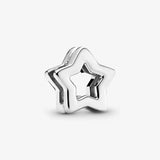 925 Silver Star Clip Charm Bead for Jewelry Making Reflexions Bracelet