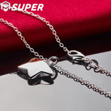 925 Silver Star Pendant Necklace 18-30 in Chain - Charm Jewelry