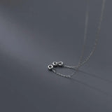 925 Silver Three Circles Choker Necklace for Women