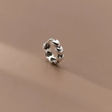 925 Silver Vintage Heart Small Hoop Earrings for Women Girls