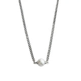 925 Sterling Silver Vintage Pearl Choker Necklaces Retro Jewelry