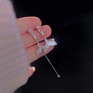 925 Silver Fritillaria Beauty Earrings for Women Wedding Gift