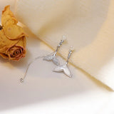 925 Silver Fritillaria Fishtail Earrings Wedding Party Gift