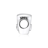 925 Silver Wife Love Heart Charms Beads for Bracelet DIY Jewelry Gift