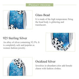 925 Sterling Silver Winter Snow Crystal Beads for Charm Bracelet