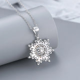 925 Sterling Silver Pearl Pendant Necklace Women Girl Anniversary Party Jewelry