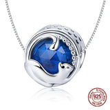 925 Silver Crystal Cat Charm for 3MM Beads Pendant