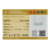 925 Silver Infinite Love Zircon Pendant Necklace