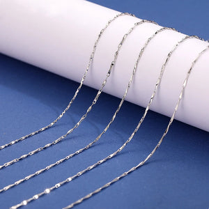 999 Pure Silver Neck Chain Necklace for Women Girl