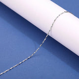 999 Pure Silver Neck Chain Necklace for Women Girl