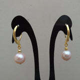 9-10mm Pearl Lever Back Earrings Filled Purple Pink Natural AAA+ Gift