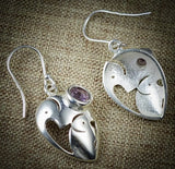 Amethyst 925 Sterling Silver Earrings 35.9 mm