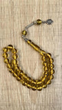 Midyat Silver Amber Rosary Islamic Tassels