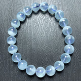Aquamarines Bracelet Natural Beads Elastic Rope Healing Crystal