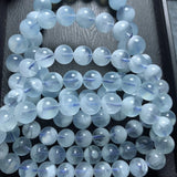 Aquamarines Bracelet Natural Beads Elastic Rope Healing Crystal