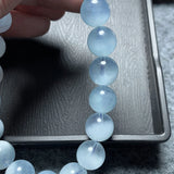 Aquamarines Bracelet Natural Beads Elastic Rope Healing Crystal