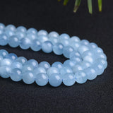 5A Aquamarine Loose Bead Stone for DIY Jewelry Making