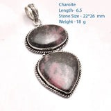 Rose Quartz Turquoise Lapis Lazuri Fluorite Amazonite Pendant