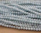 Aquamarine Gemstone Loose Beads 6mm Bracelets Necklaces DIY Crystal