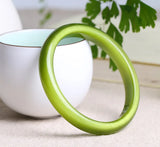 Green Cat Eye Opal Bangle for Women