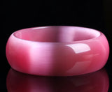 Natural Cat Eye Bangle Opal Gemstone Jewelry For Woman