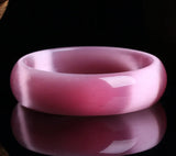 Natural Cat Eye Bangle Opal Gemstone Jewelry For Woman