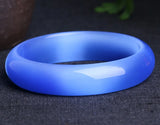 Bright Sky Cat Eye Bangle Opal Gem Jewelry