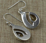 Citrine 925 Sterling Silver Earrings, 32.5 mm
