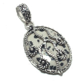 Dalmation Pendant Silver Overlay over Copper Hand Jewelry