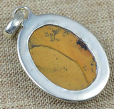 Dendrite Opal Pendant 925 Sterling Silver 41.8mm