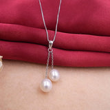 Freshwater Pearl Necklaces & Pendants 925 Silver Wedding Jewelry