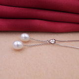 Freshwater Pearl Necklaces & Pendants 925 Silver Wedding Jewelry