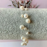 Baroque Pearl Bracelet 925 Sterling Silver Charm Bracelets Women Pretty Jewelry