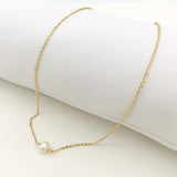 Freshwater Pearl Necklace 14K Filled Chocker Pendant Unique Women Gift