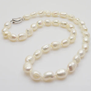 Freshwater Pearl Necklace For Women 7x9mm Real Pearl Jewelry Gift
