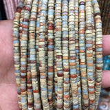 3*6MM Amazonite Heishi Stone Bead for Rosary Jewelry Making