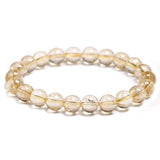 Rutilated Quartz Natural Stone Crystal Bracelet Men Women Gift
