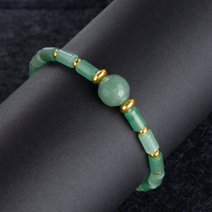 Green Aventurine Pastel Jade Green Stretch Bracelet Gemstone Jewelry