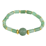 Green Aventurine Dainty Stretch Beaded Bracelet Gemstone Jewelry