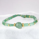 Green Aventurine Pastel Jade Green Stretch Bracelet Gemstone Jewelry
