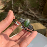 Green Hetian jade bracelet gem female