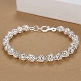 925 Silver Bracelet Women Wedding Party Jewelry