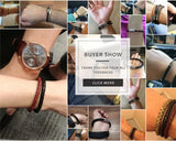 Men's Leather Bracelet Stainless Steel Magnetic Clasp