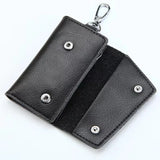Leather Keychain Men Women Key Holder Organizer Pouch Cow Split Car Key Wallet
