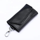 Leather Keychain Men Women Key Holder Organizer Pouch Cow Split Car Key Wallet