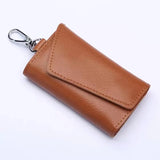 Leather Keychain Men Women Key Holder Organizer Pouch Cow Split Car Key Wallet